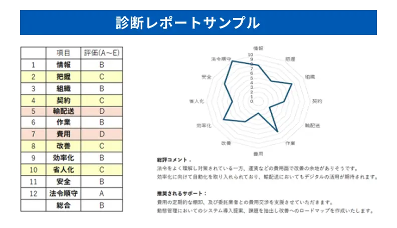 診断レポートサンプル