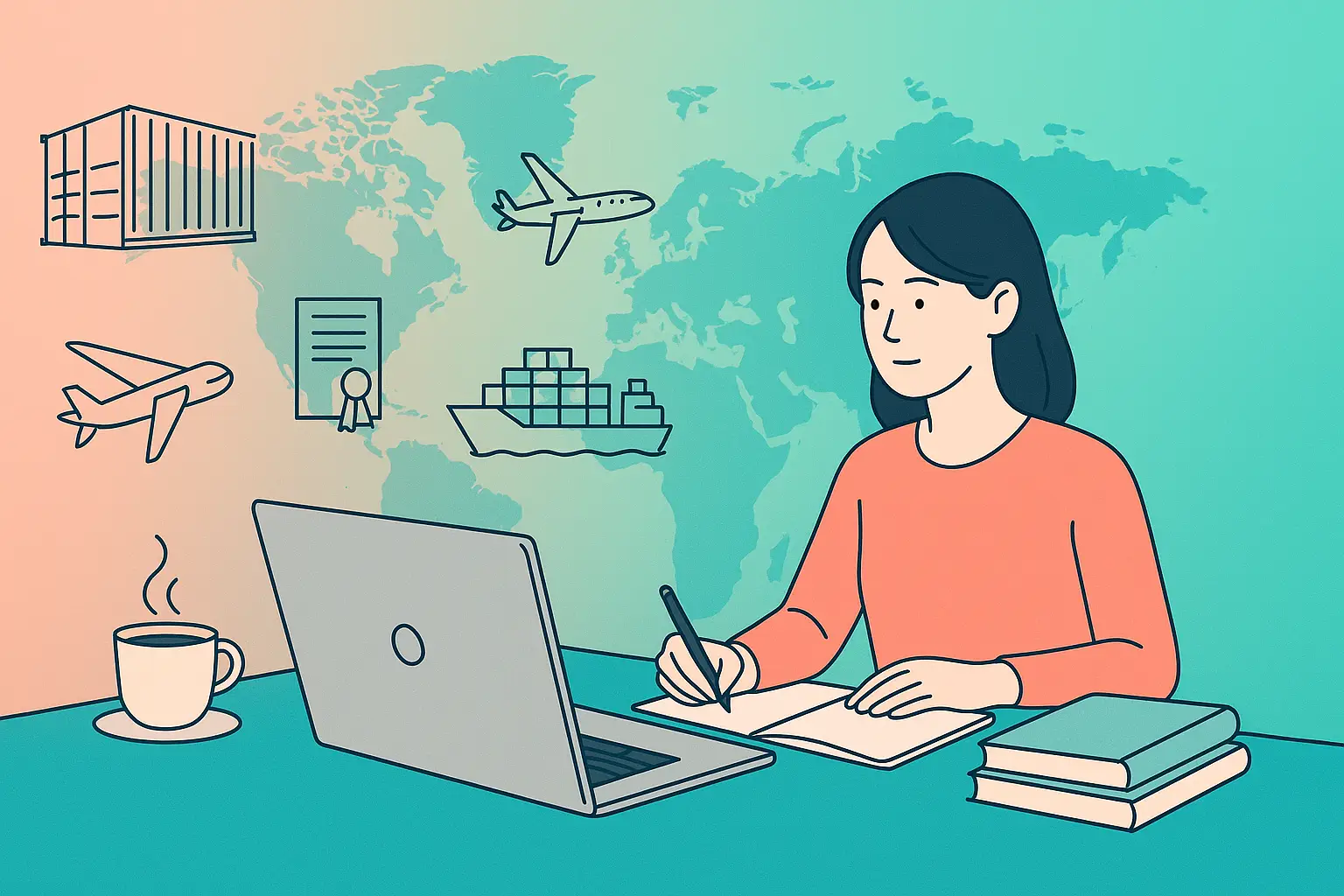 貿易実務を独学で学ぶには？e-ラーニングを活用した効果的な学習方法などを解説